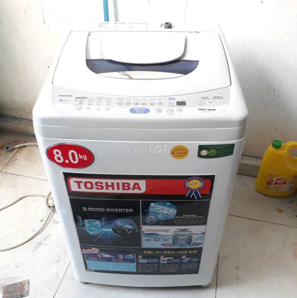 Máy giặt toshiba 8kg giặt vắt êm. Mua bán Máy giặt tại Quận 12 Tp Hồ Chí Minh được đăng bởi Gia Huy hình 1
