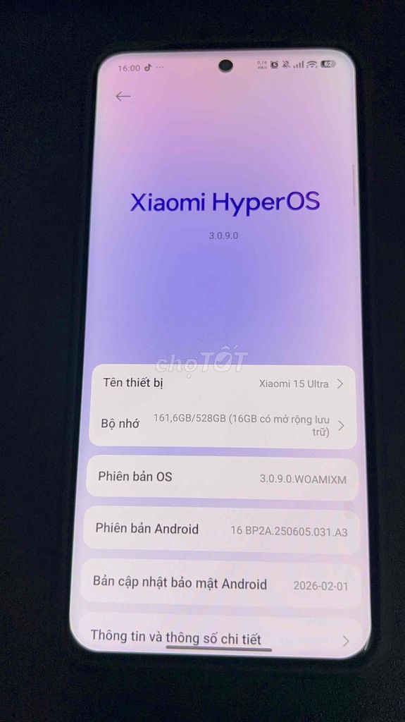Xiaomi 15 Ultra 16/512GB Chính hãng. Mua bán Điện thoại tại Quận 7 Tp Hồ Chí Minh được đăng bởi Hà Trường hình 1