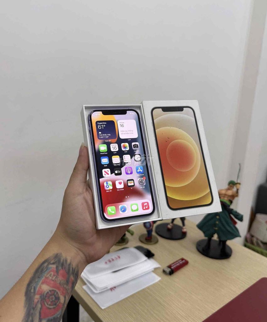 Apple iPhone 12 64GB Tím Nguyên bản. Mua bán Điện thoại tại Quận Đống Đa Hà Nội được đăng bởi KT Hà Nội Mobile hình 1