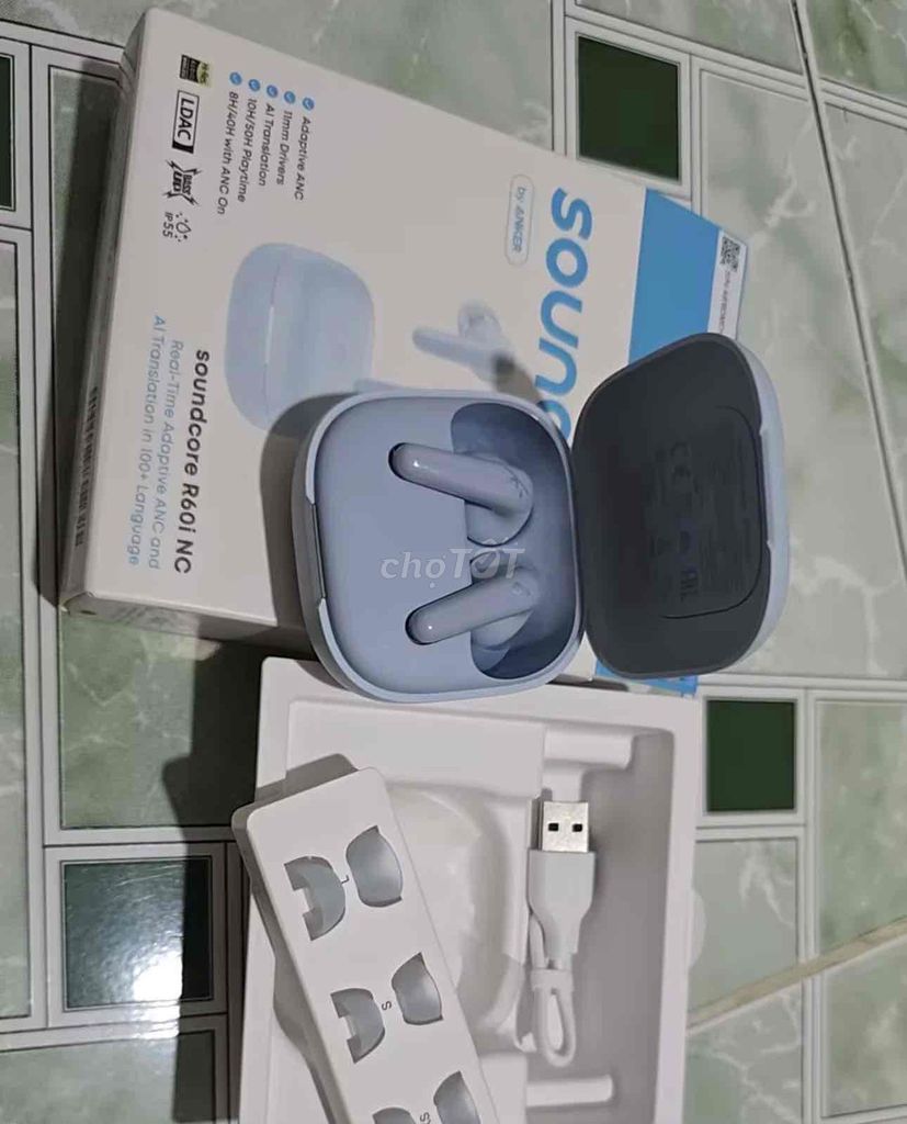 Tai nghe Soundcore R60i NC Xanh nhạt Mới. Mua bán Tivi, Âm thanh tại Thị xã Duy Tiên Hà Nam được đăng bởi bui duc hình 1