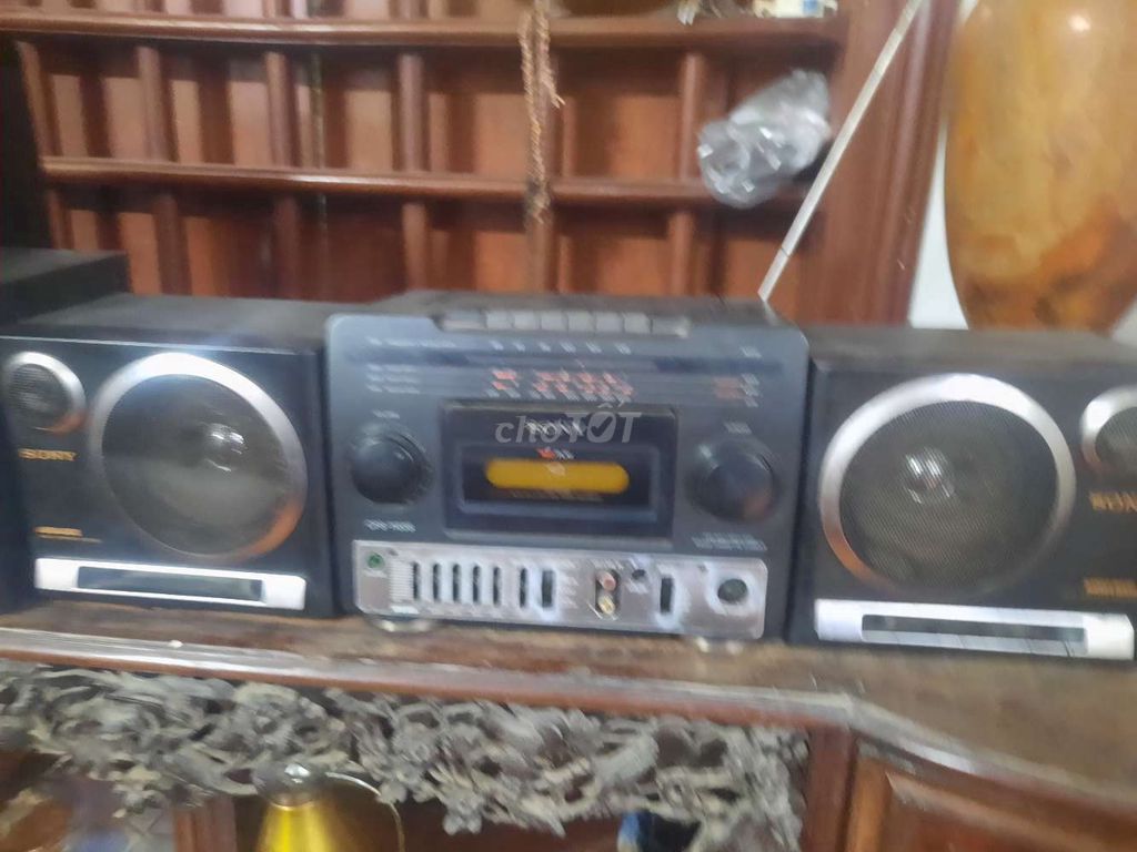 Đài cassette Sony CFS-1033S Đen. Mua bán Tivi, Âm thanh tại Thành phố Đà Lạt Lâm Đồng được đăng bởi Dung1007 hình 1