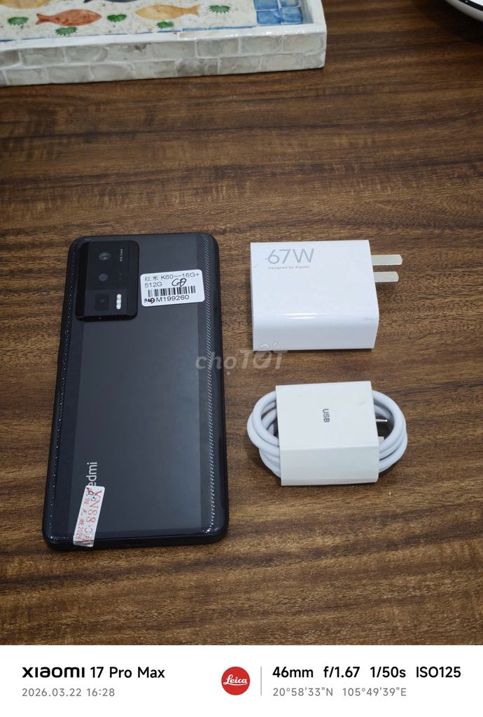 Redmi K60 5G 16/512 đen sạc 67w có ship COD. Mua bán Điện thoại tại Quận Ba Đình Hà Nội được đăng bởi Android Top hình 1