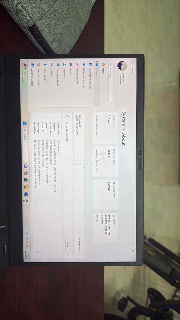 Lenovo Thinkpad X1 Gen 6 i5 8GB/512GB Like New. Mua bán Laptop tại Thành phố Vũng Tàu Bà Rịa - Vũng Tàu được đăng bởi Nvb hình 1