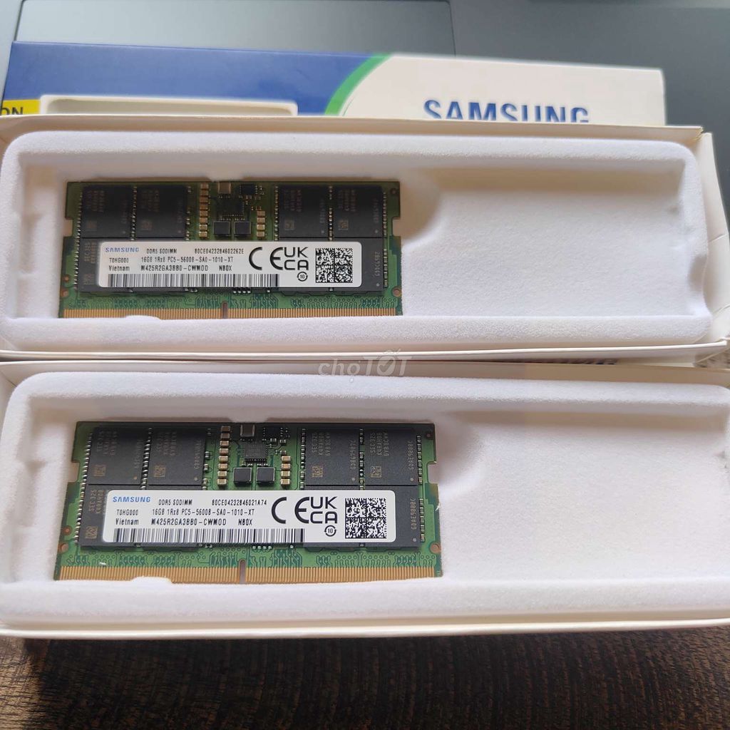 Bán 2 ram laptop samsung DDR5 16G