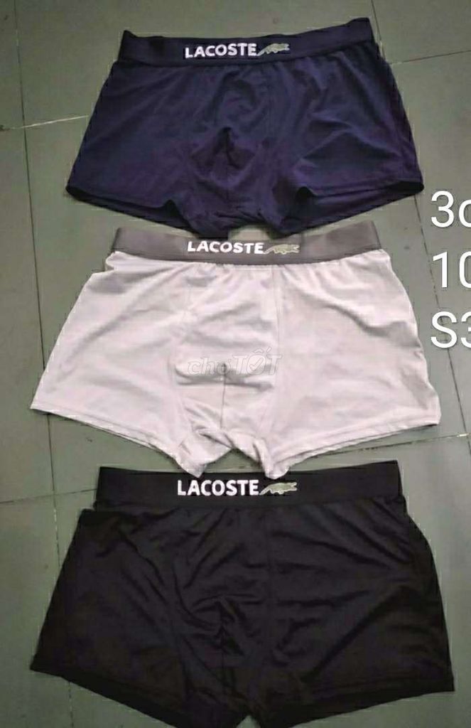 🍋 Combo 4 sịp thể thao Lacoste thun lạnh còn mới