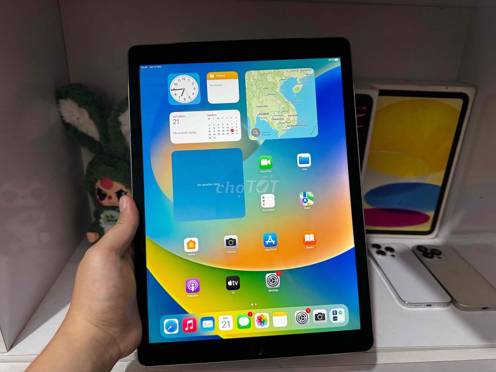 Apple iPad Pro 12.9 Gen 1 128GB 4G Xám 98%. Mua bán Máy tính bảng tại Quận Gò Vấp Tp Hồ Chí Minh được đăng bởi Duy Techs hình 1