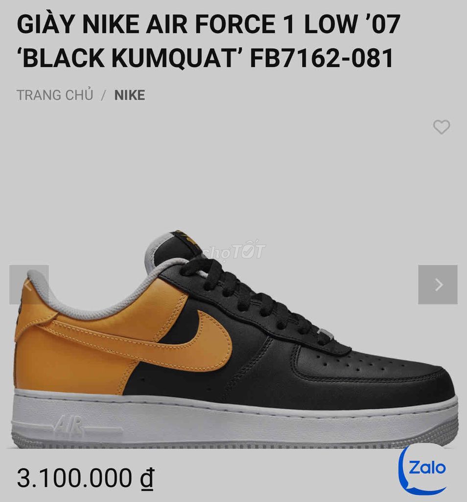 Giày Nike AF1 - Chính Hãng - Size 42.5