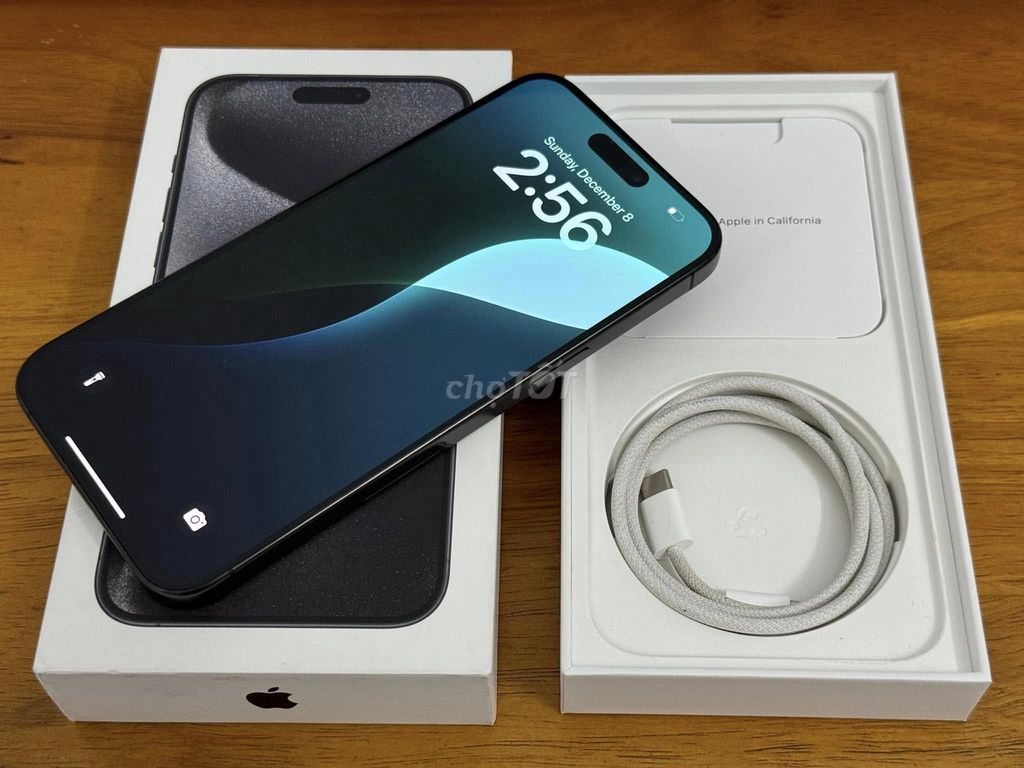 iphone 15 pro max 256G đen 99% zin nguyên hộp full