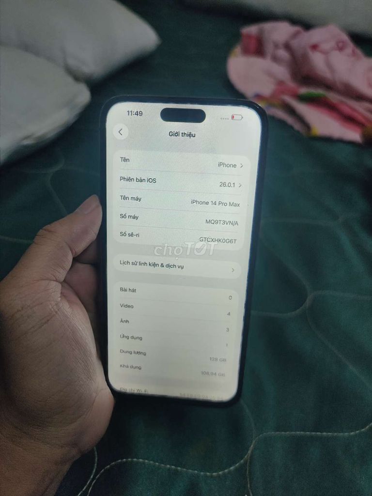 Apple iPhone 14 Pro Max bán hay giao lưu. Mua bán Điện thoại tại Thành phố Bà Rịa Bà Rịa - Vũng Tàu được đăng bởi hữu tài hình 1