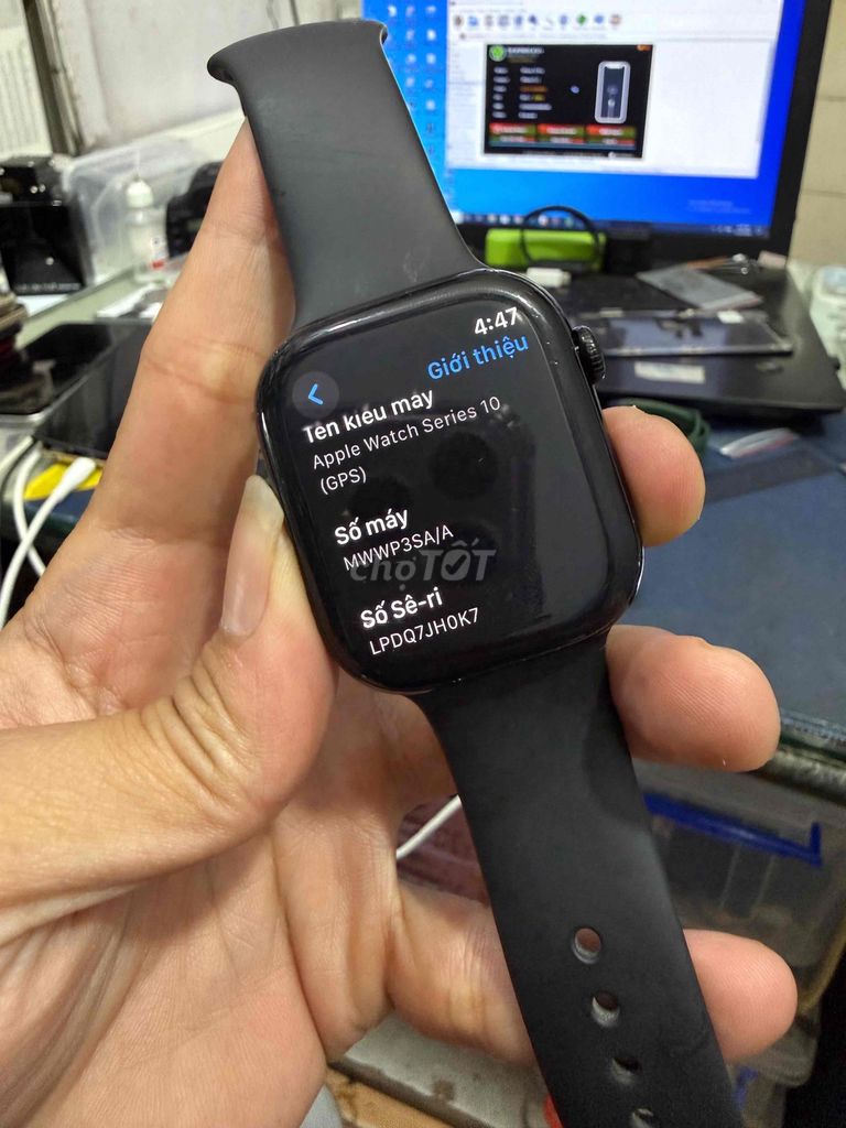 Apple Watch Series 10 Đen Tróc sơn. Mua bán Thiết bị đeo thông minh tại Quận Ba Đình Hà Nội được đăng bởi Mr Cường hình 1
