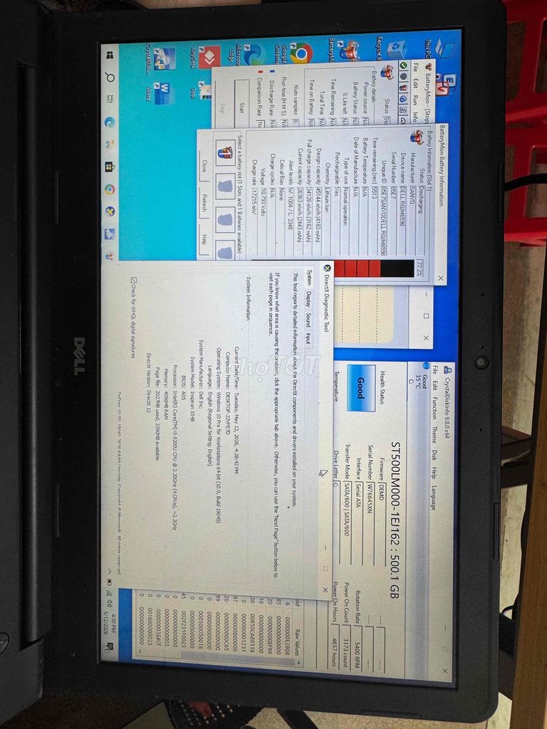 Dell Inspiron 5548 i5-5U 4GB/500GB HDD. Mua bán Laptop tại Quận Đống Đa Hà Nội được đăng bởi Chí Hướng Group  hình 1