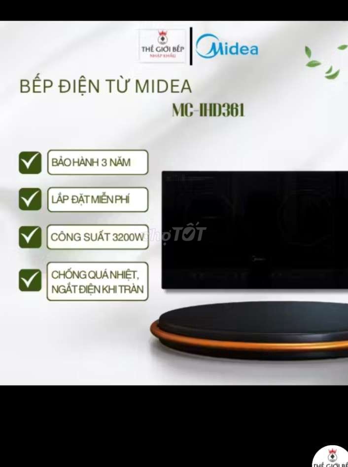 Bếp điện từ Midea MC-IHD361 Đen. Mua bán Bếp, lò, đồ điện nhà bếp tại Quận Bình Thạnh Tp Hồ Chí Minh được đăng bởi Quách Đức hình 1