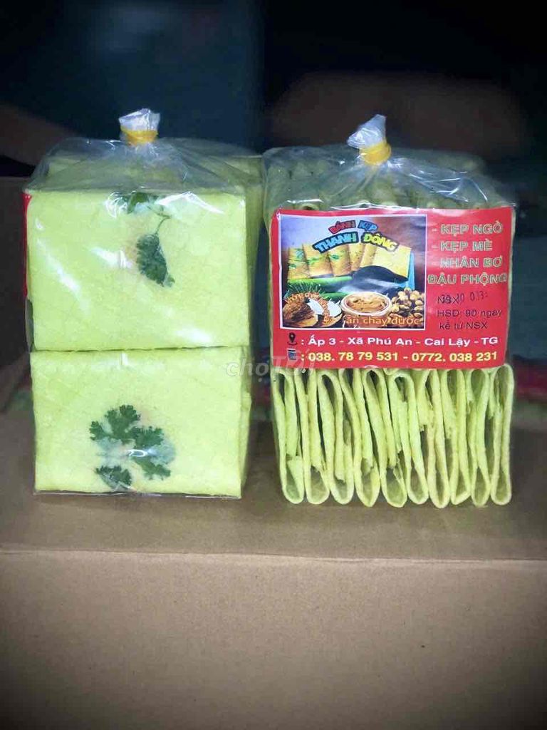 Kẹp ngô Thanh Đông nhân bơ đậu phộng 400gr🥜🥜🥜🥜. Mua bán Đồ ăn, thực phẩm và các loại khác tại Huyện Cái Bè Tiền Giang được đăng bởi Đông platium hình 1