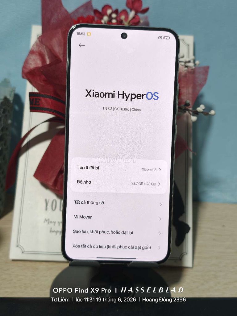 Xiaomi Mi 13 128GB Trắng 8GB Like New. Mua bán Điện thoại tại Quận Nam Từ Liêm Hà Nội được đăng bởi Hoàng Đông hình 1