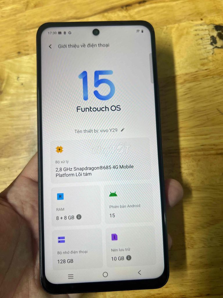 Vivo Y29 128GB Đen. Mua bán Điện thoại tại Huyện Bình Chánh Tp Hồ Chí Minh được đăng bởi Duong Chau hình 1
