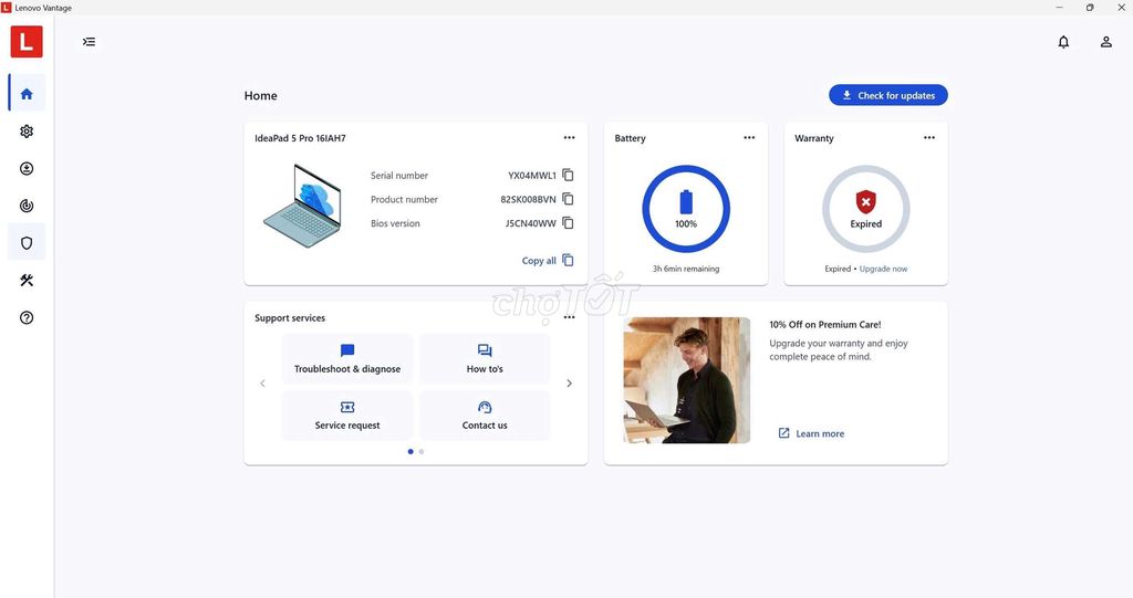 Lenovo IdeaPad 5 Pro 16IAH7 i5 16.7 inch. Mua bán Laptop tại Thành phố Thủ Đức Tp Hồ Chí Minh được đăng bởi Thiện hình 1