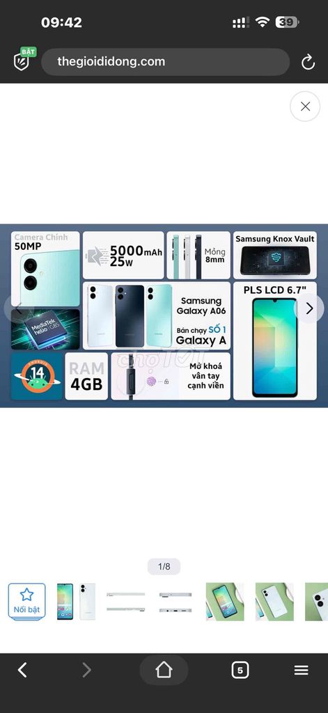 Samsung Galaxy A06 64GB. Mua bán Điện thoại tại Quận Hải An Hải Phòng được đăng bởi hải hình 1