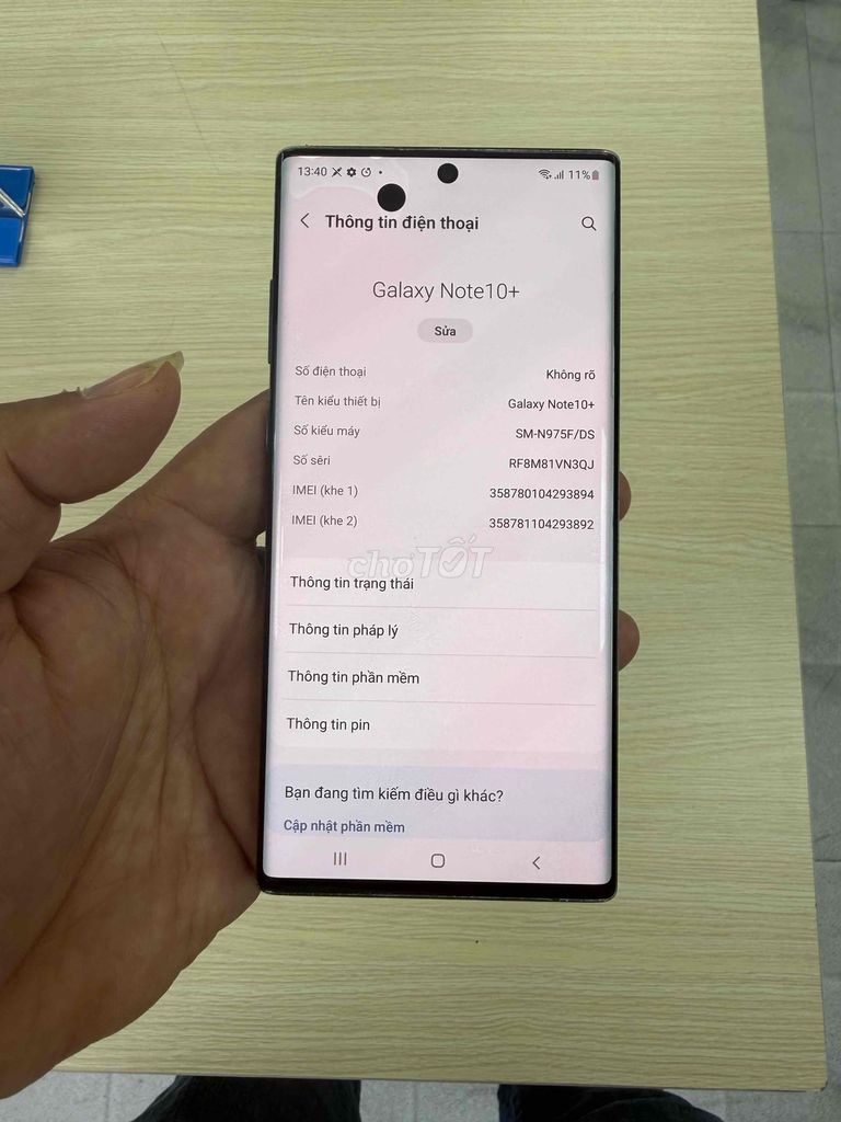 Samsung Galaxy Note 10+ 12GB/256GB Đen. Mua bán Điện thoại tại Quận 10 Tp Hồ Chí Minh được đăng bởi lieu minh bang hình 1