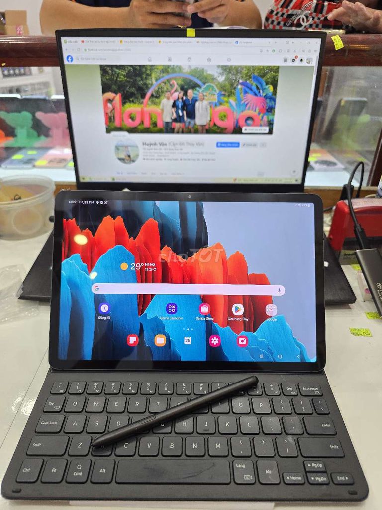 Samsung Tab S7 128GB WiFi. Mua bán Máy tính bảng tại Thành phố Long Xuyên An Giang được đăng bởi Facebook Cầm Đồ Thúy Vân hình 1