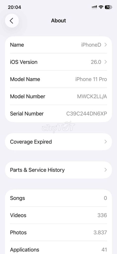 Apple iPhone 11 Pro 64GB Vàng Like New. Mua bán Điện thoại tại Quận Liên Chiểu Đà Nẵng được đăng bởi ĐP hình 1