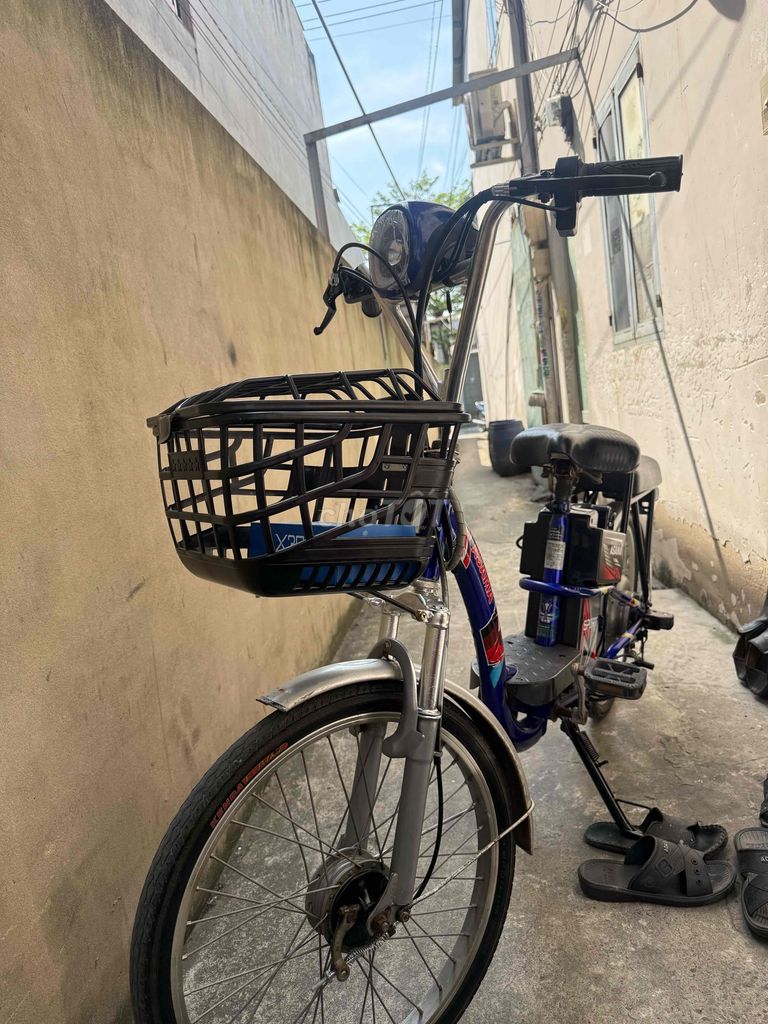 Xe đạp điện Asama màu Xanh dương. Mua bán Xe điện tại Huyện Hóc Môn Tp Hồ Chí Minh được đăng bởi Lesơn hình 4