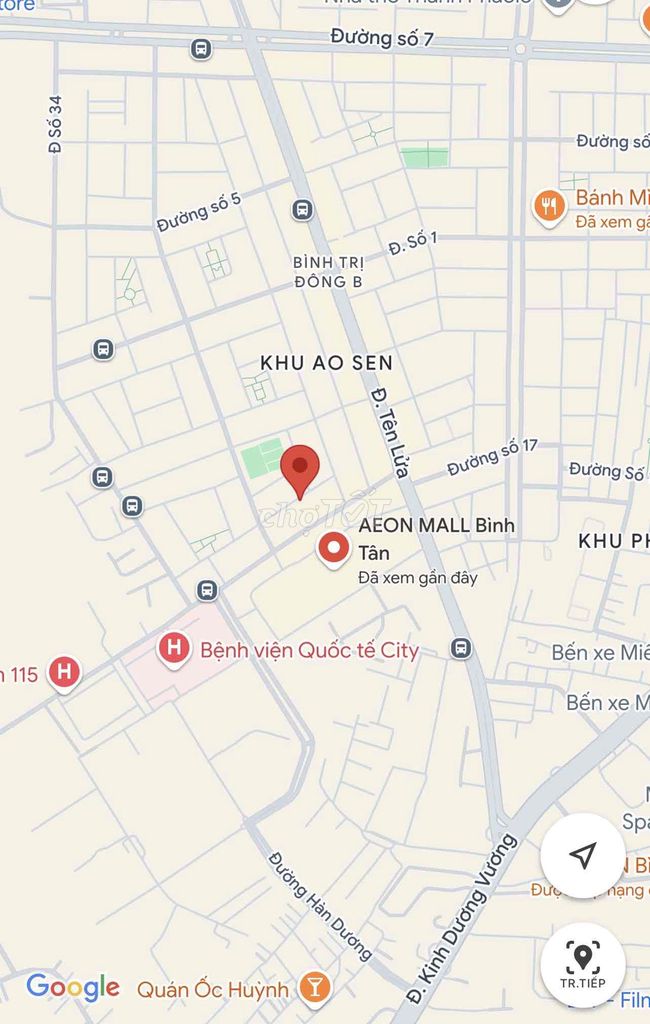 Cho thuê nhà bên cạnh AeonMall, khu Ao Sen Tên Lửa, 5x20, giá 22tr/th.