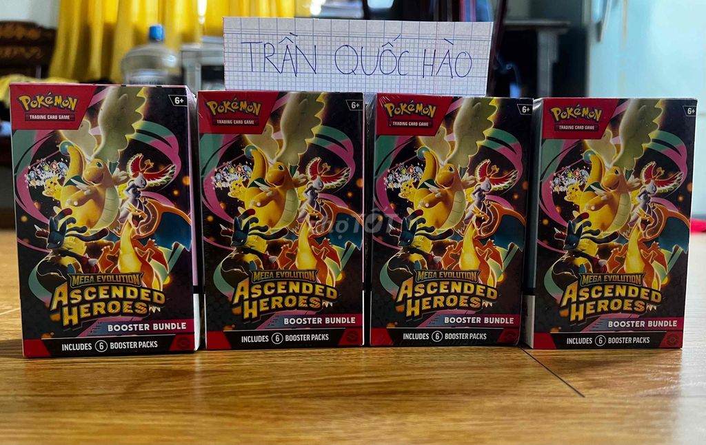 4 Bundle Pokemon Ascended Heroes Nguyên Seal. Mua bán Sở thích khác tại Quận Hải Châu Đà Nẵng được đăng bởi Quoc Hao Tran hình 1