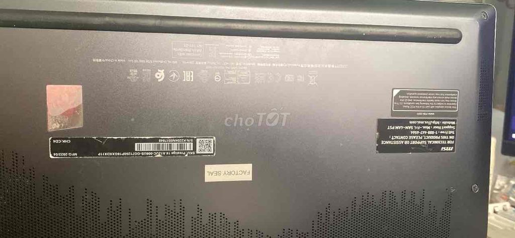 MSI Prestige 14 A12UC i7-1260P 16GB. Mua bán Laptop tại Quận 10 Tp Hồ Chí Minh được đăng bởi Lương Minh Thống hình 1