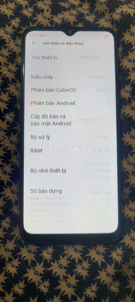 OPPO A31 Đen 256GB. Mua bán Điện thoại tại Quận Ninh Kiều Cần Thơ được đăng bởi MUA BÁN VÌ ĐAM MÊ hình 1