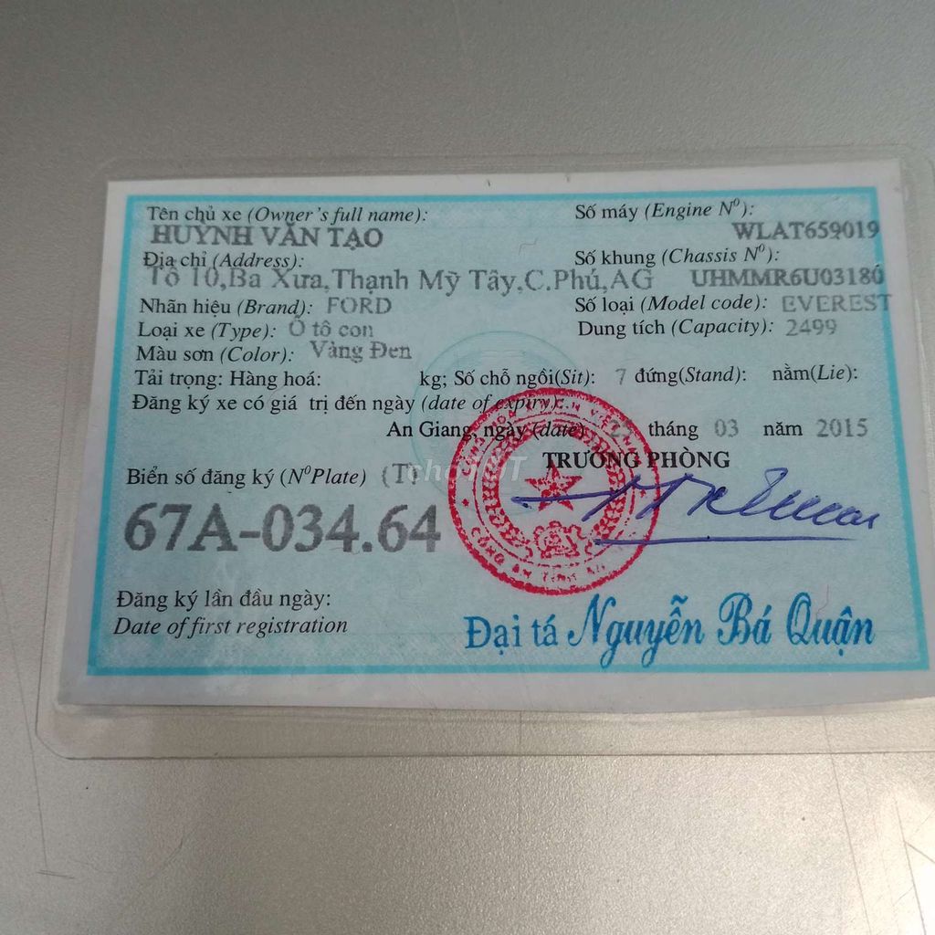 3 125 2006 Gasoline XL 4x2 - 411300 km. Mua bán Ô tô tại Huyện Châu Phú An Giang được đăng bởi Huỳnh Văn Tạo hình 11