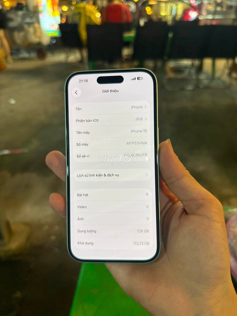 Apple iPhone 15 128GB Xanh lá Đã sử dụng. Mua bán Điện thoại tại Quận Gò Vấp Tp Hồ Chí Minh được đăng bởi Hội Đồ Điện Tử hình 1