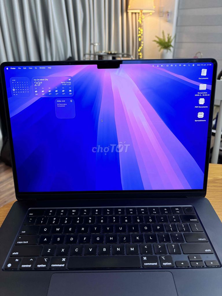 Apple Macbook Air M2 15.3 inch 16GB/256GB Midnight. Mua bán Laptop tại Quận Phú Nhuận Tp Hồ Chí Minh được đăng bởi Tú Hoàng Anh hình 1