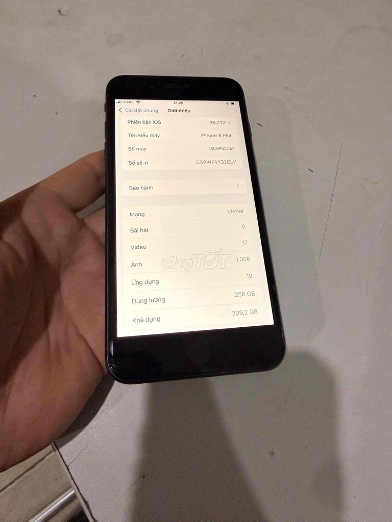 iPhone 8 Plus 256GB Đen, QT zin pin 100%. Mua bán Điện thoại tại Huyện Yên Phong Bắc Ninh được đăng bởi Xuân Đại hình 1
