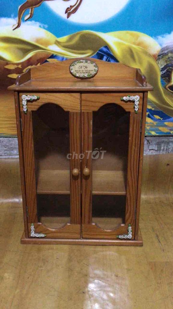Tủ thuốc gỗ tự nhiên cao 45 x30 cm. Mua bán Tủ, kệ gia đình tại Quận Gò Vấp Tp Hồ Chí Minh được đăng bởi Phùng Cường hình 1
