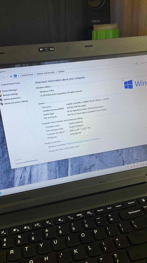 Lenovo ThinkPad L540 i5-4300M 4GB Windows 10 Pro. Mua bán Laptop tại Quận Hoàng Mai Hà Nội được đăng bởi Đức Thủy hình 1