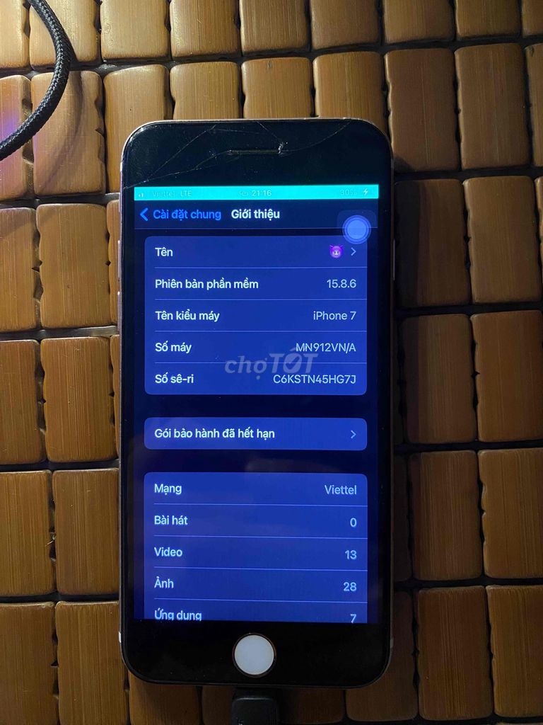 Iphone 7 qt 32g. Mua bán Điện thoại tại Quận Long Biên Hà Nội được đăng bởi luffy hình 1