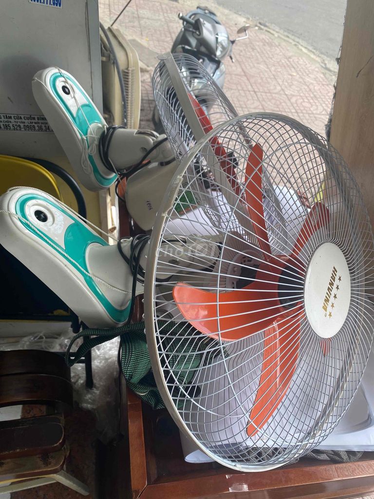 Quạt treo tường Hanvina Trắng, cam. Mua bán Quạt tại Quận Bình Tân Tp Hồ Chí Minh được đăng bởi Treui Nhật hình 1