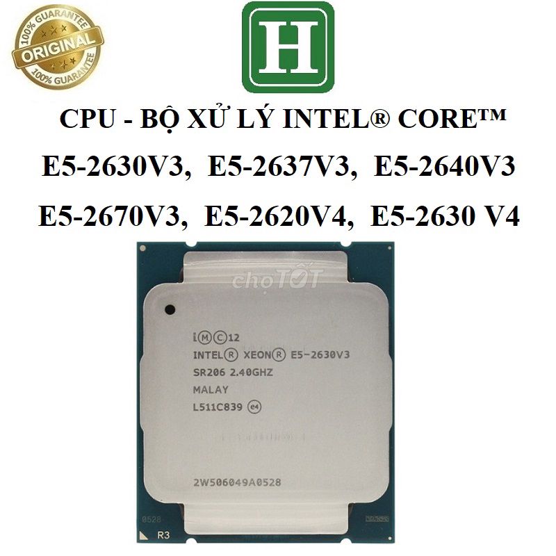 CPU Xeon E5-2630V3, E5-2637,.. V3,V4 SK 2011-3