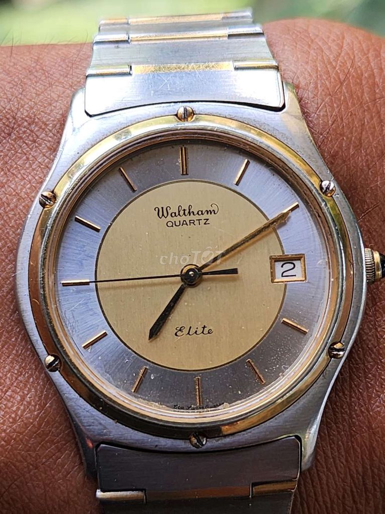 Đồng hồ Waltham Elite Bạc Vàng 33.5mm. Mua bán Đồng hồ tại Huyện Đất Đỏ Bà Rịa - Vũng Tàu được đăng bởi Nguyễn duy học hình 1