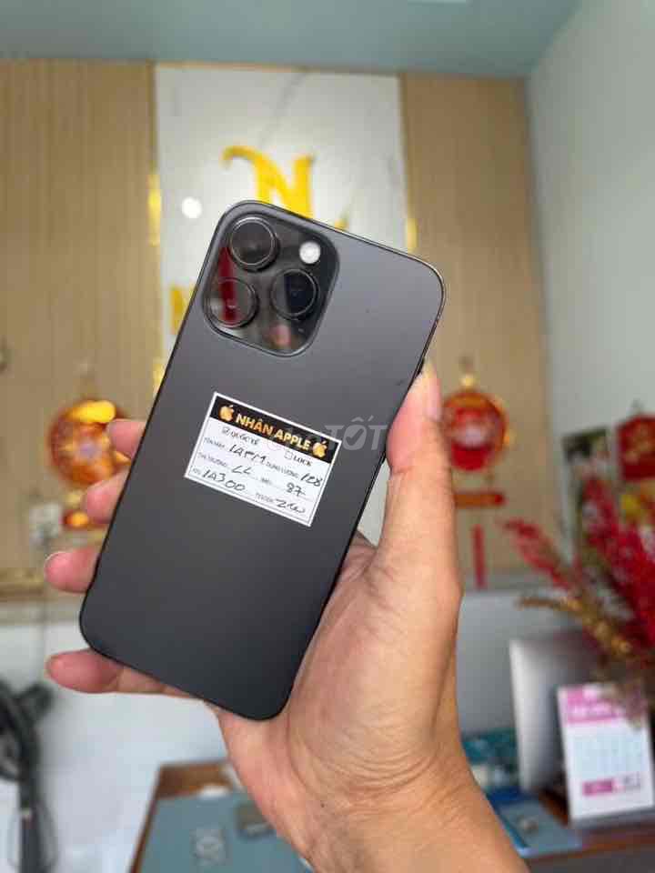 iPhone 14 Pro Max 128GB Đen QT MỸ ZIN ÁP ĐẸP98. Mua bán Điện thoại tại Thành phố Cà Mau Cà Mau được đăng bởi NHAN APPLE hình 1
