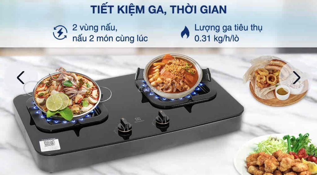 Bếp ga đôi Electrolux ETG7286GKR