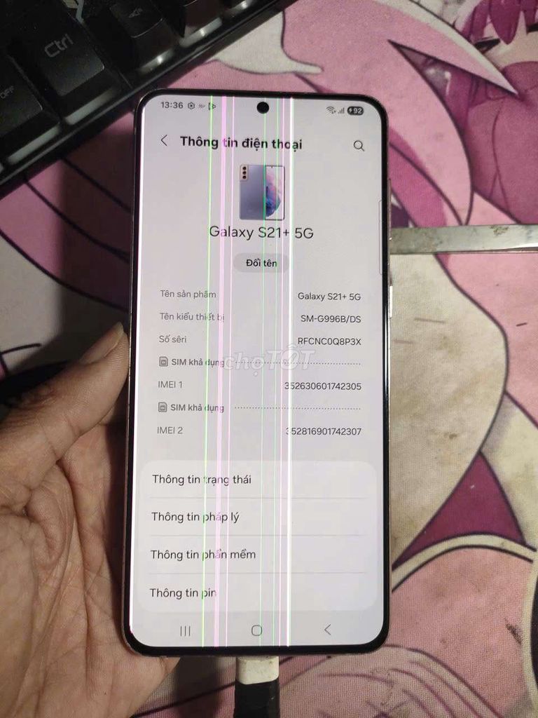 Samsung S21 Plus 8GB/128GB 2 sim. Mua bán Điện thoại tại Thành phố Vũng Tàu Bà Rịa - Vũng Tàu được đăng bởi Kem hình 1
