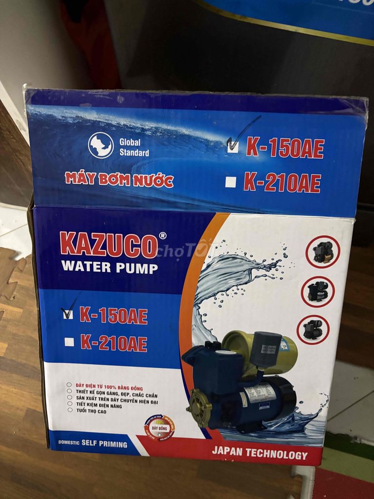 Máy bơm nước Kazuco K-150AE. Mua bán Đồ chuyên dụng, Giống nuôi trồng tại Quận Tây Hồ Hà Nội được đăng bởi chị THu hình 1