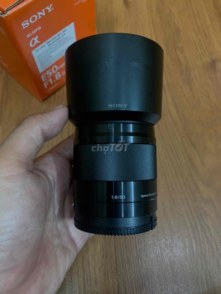 sony sel 50mm f1.8 oss full box