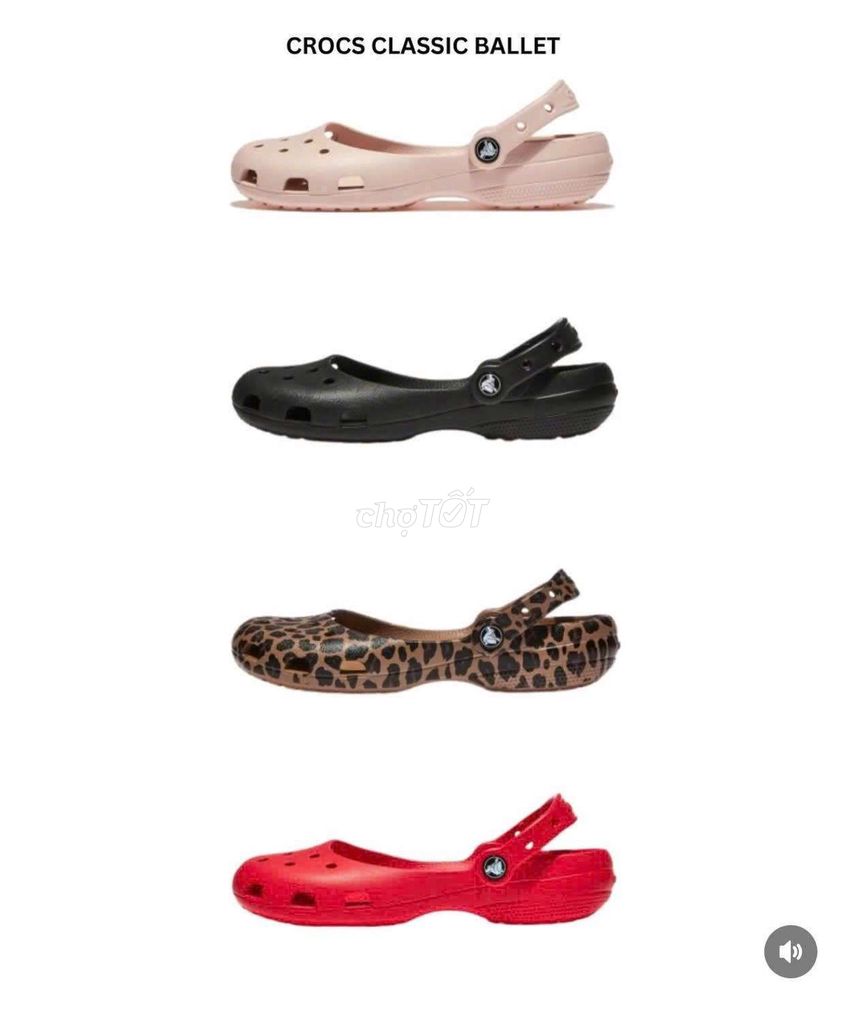 Giày sục Crocs Classic Ballet Nữ. Mua bán Giày dép tại Quận Nam Từ Liêm Hà Nội được đăng bởi THÀNH PHÁT hình 1