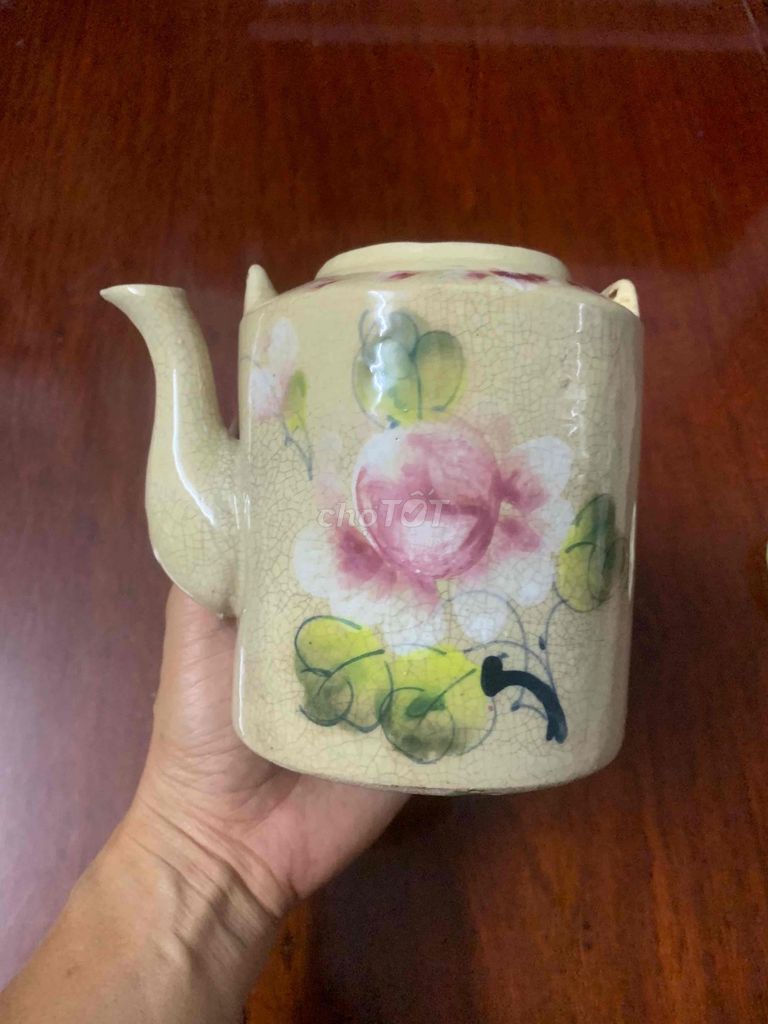 Ấm trà Gốm Sông Bé Bông đào Cổ Lành. Mua bán Đồ sưu tầm, đồ cổ tại Thành phố Long Xuyên An Giang được đăng bởi Mỹ Thới hình 1