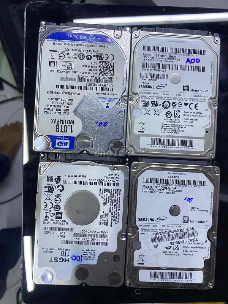 4 cái ổ cứng laptop 1TB