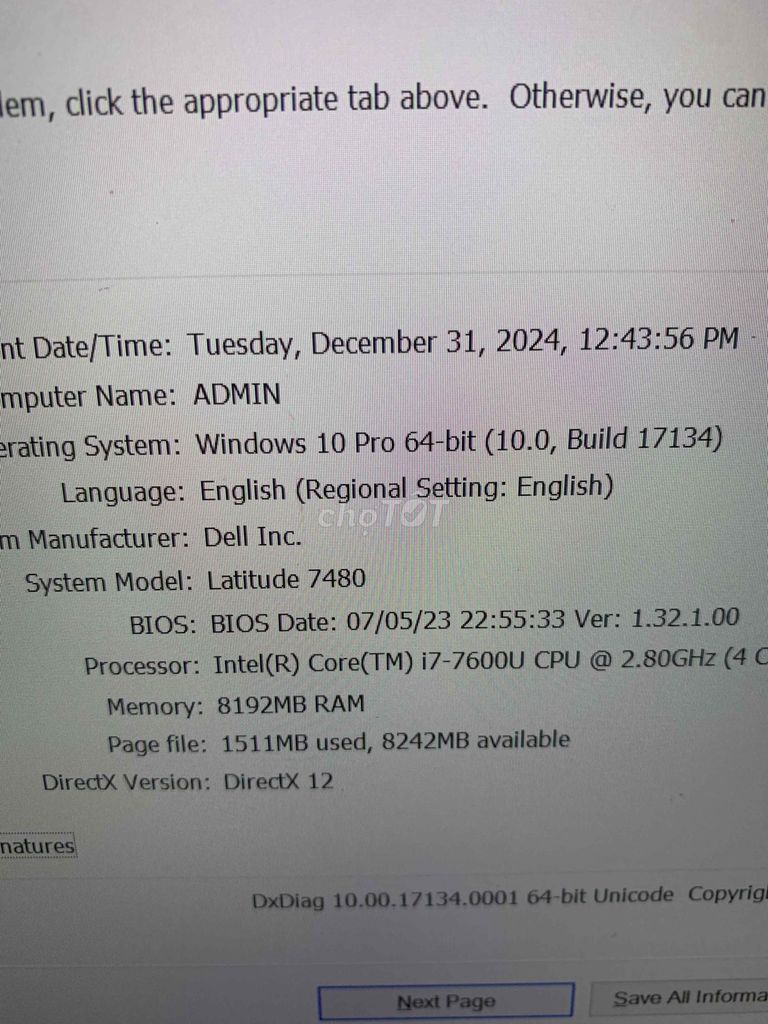 dell i7 gen 7