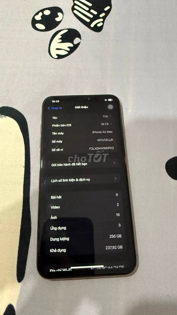 Apple iPhone XS Max 256GB Vàng hồng Like New. Mua bán Điện thoại tại Thành phố Thủ Đức Tp Hồ Chí Minh được đăng bởi Hội Đồ Điện Tử hình 1