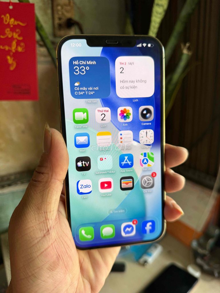Apple iPhone 12 Pro Max 128GB Vàng. Mua bán Điện thoại tại Thành phố Thuận An Bình Dương được đăng bởi  Phan Trung hình 1